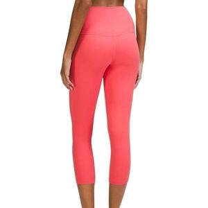Lululemon Align Crop 23 Women 10 Athleisure Raspberry Nulu Activewear Running